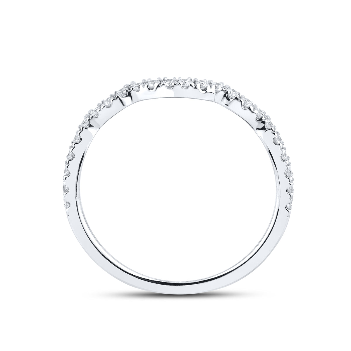 14kt White Gold 1.01 CTW Natural Diamond Bridal Ring Set