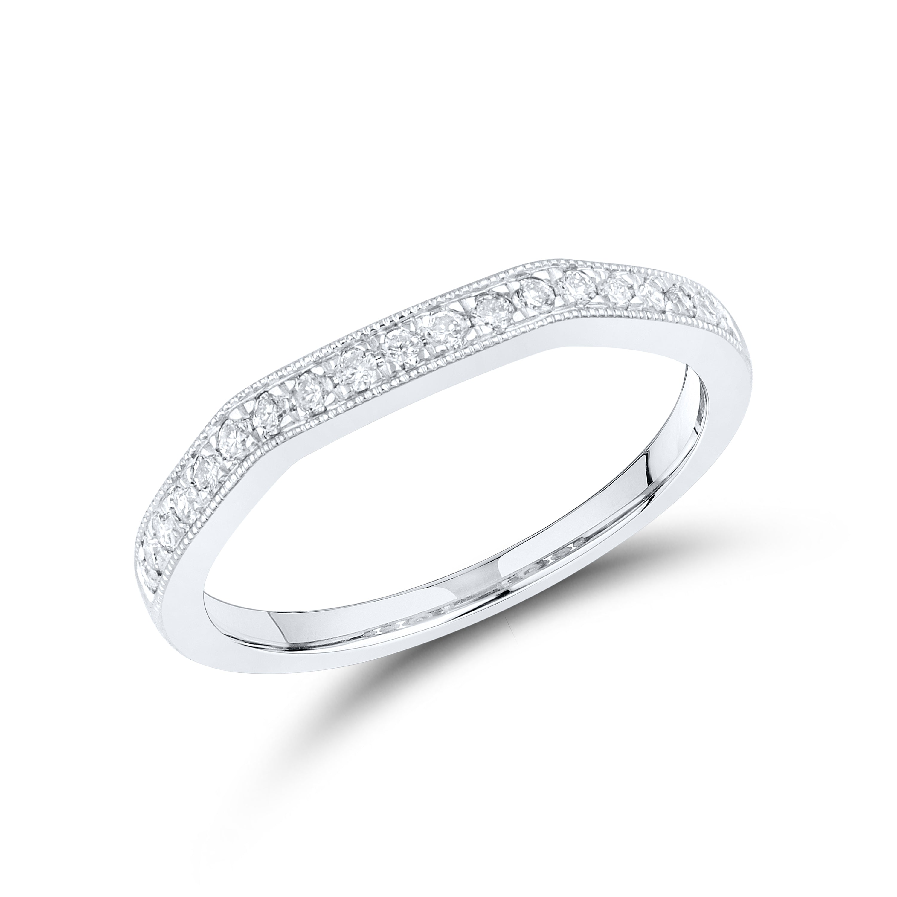 10KT WHITE GOLD 0.99 CTW DIAMOND BRIDAL SET