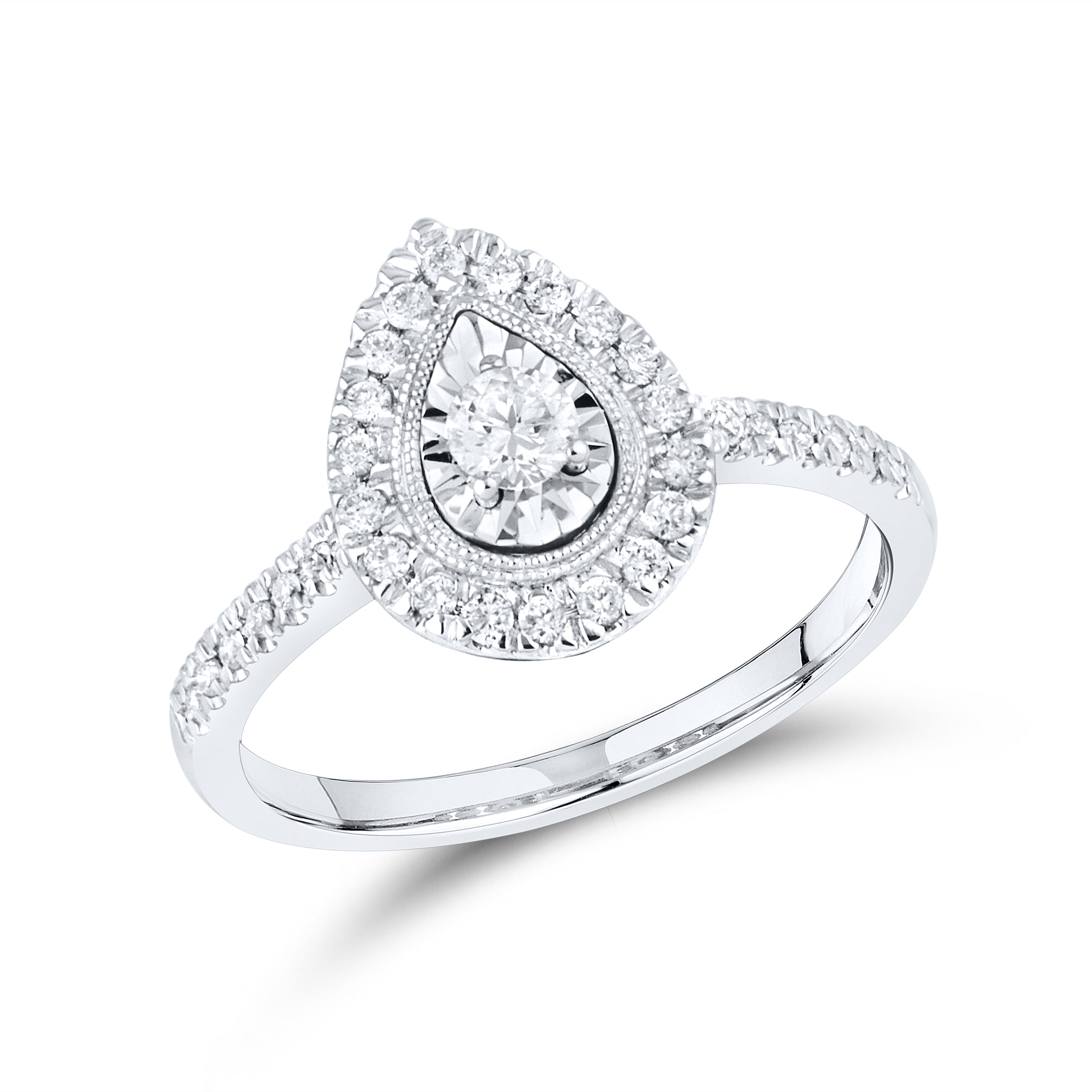 14k white gold 1.05 CTW Natural Diamond Bridal ring set
