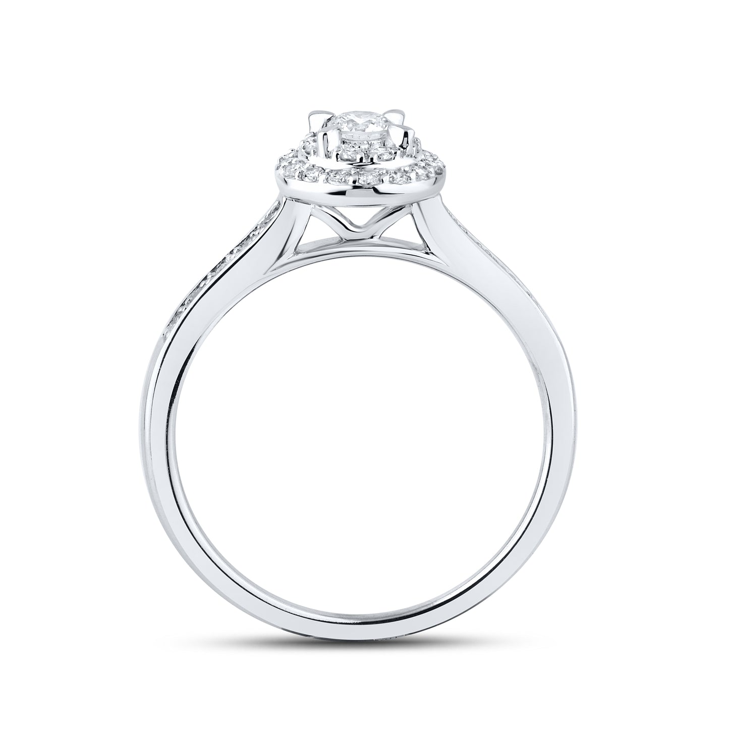 14kt White Gold 0.48 CTW Natural Diamond Bridal Ring Set