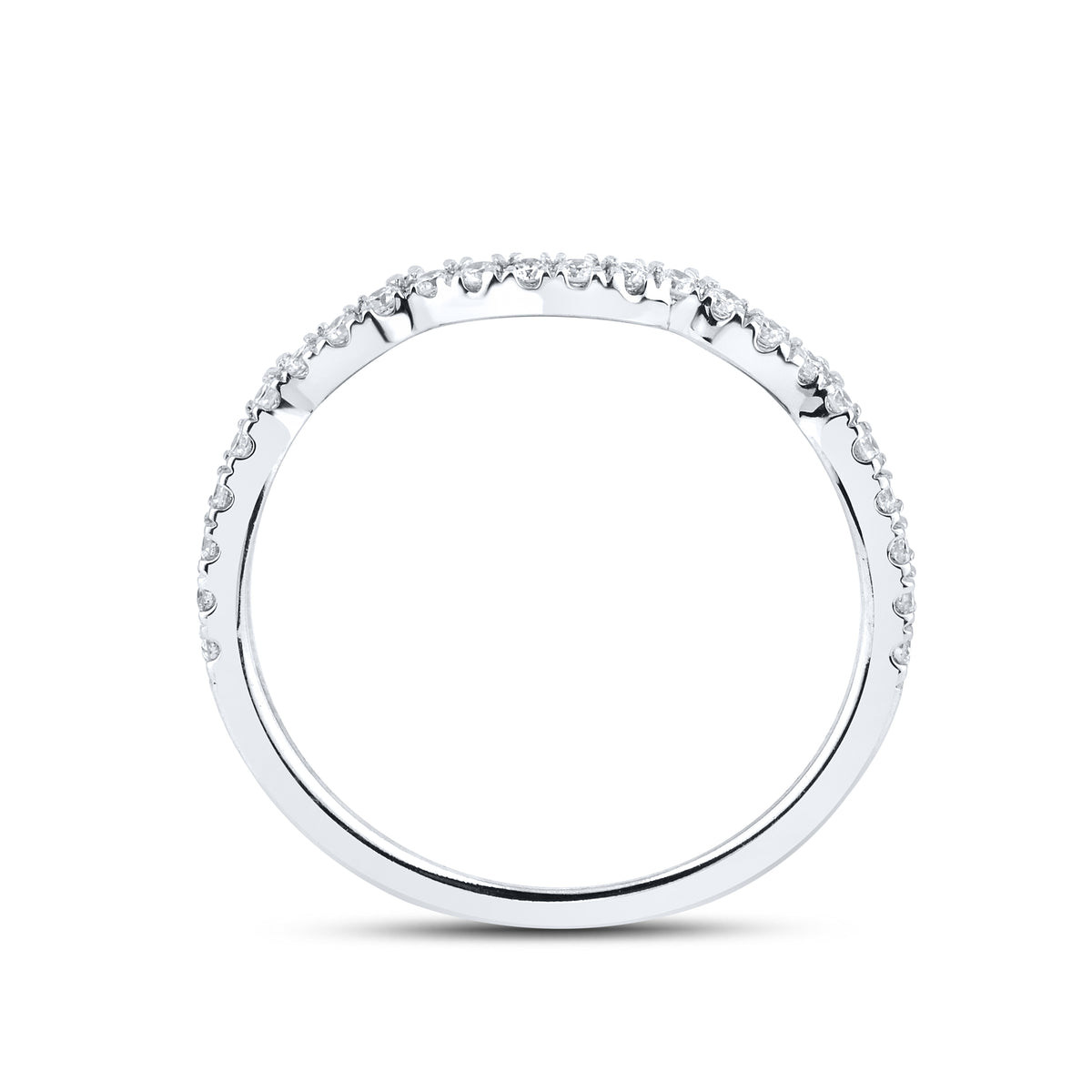 14KT WHITE GOLD NATURAL DIAMOND BRIDAL RING SET 0.50 CTW
