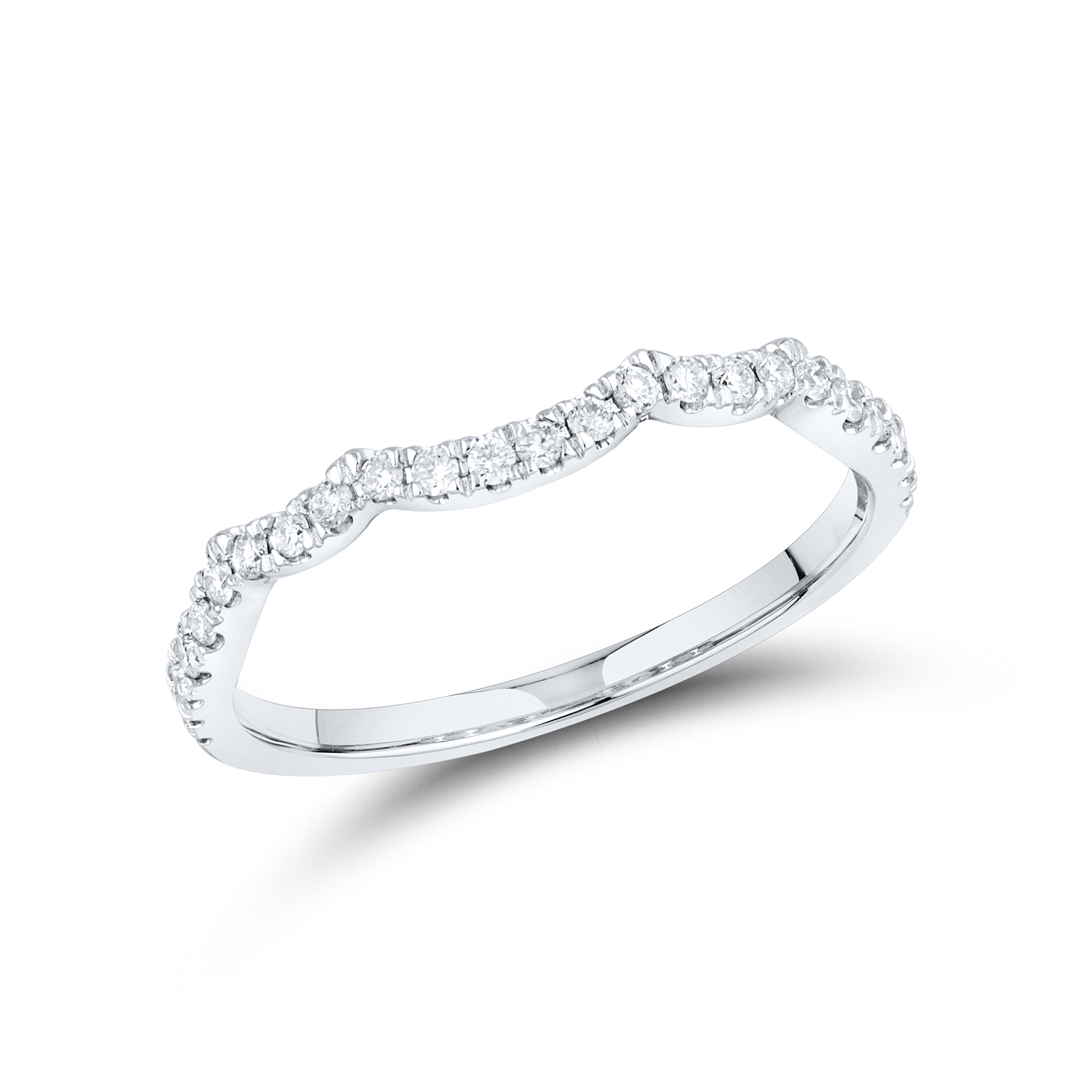 14KT WHITE GOLD NATURAL DIAMOND BRIDAL RING SET 0.50 CTW