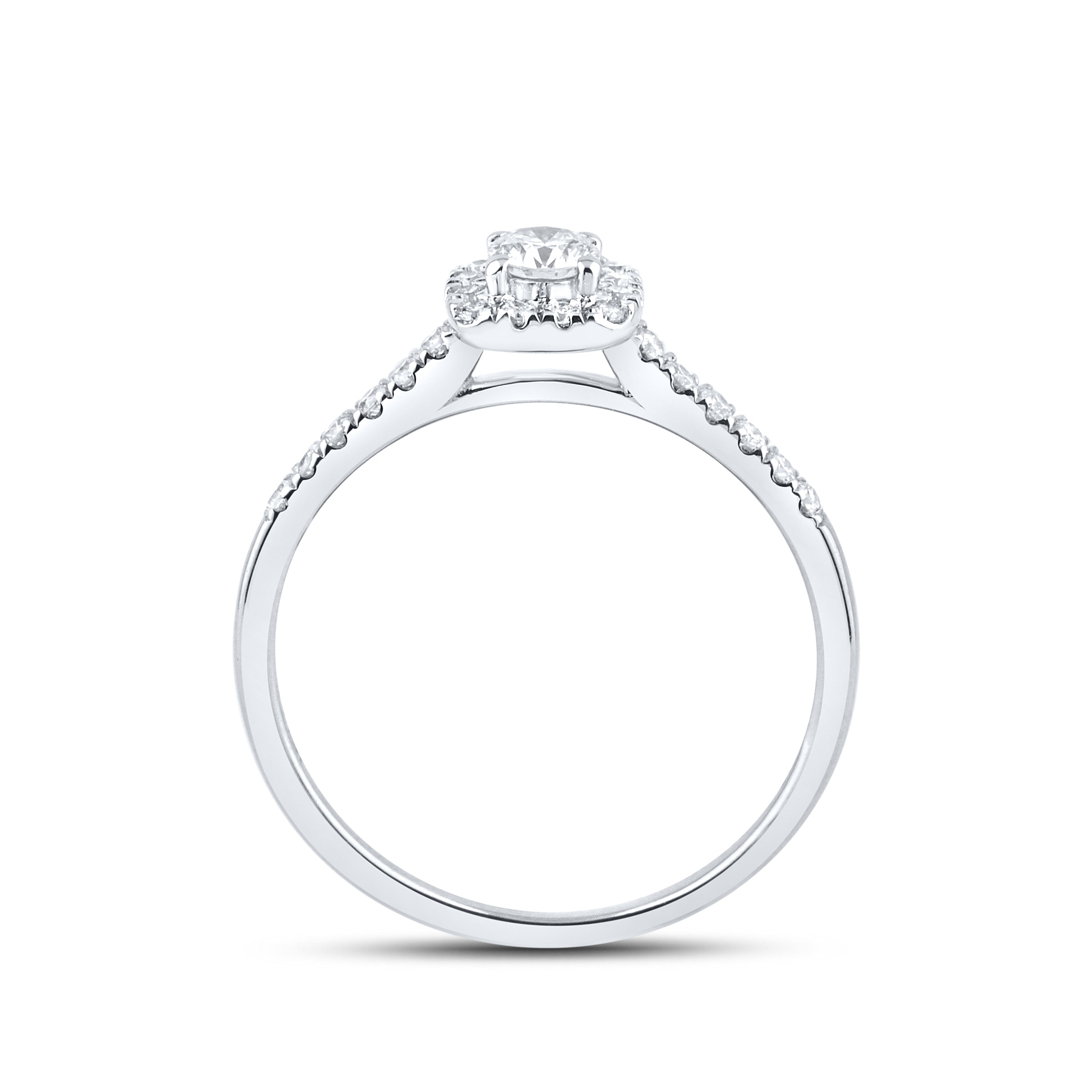 14KT WHITE GOLD 0.49 CTW DIAMOND BRIDAL RING SET