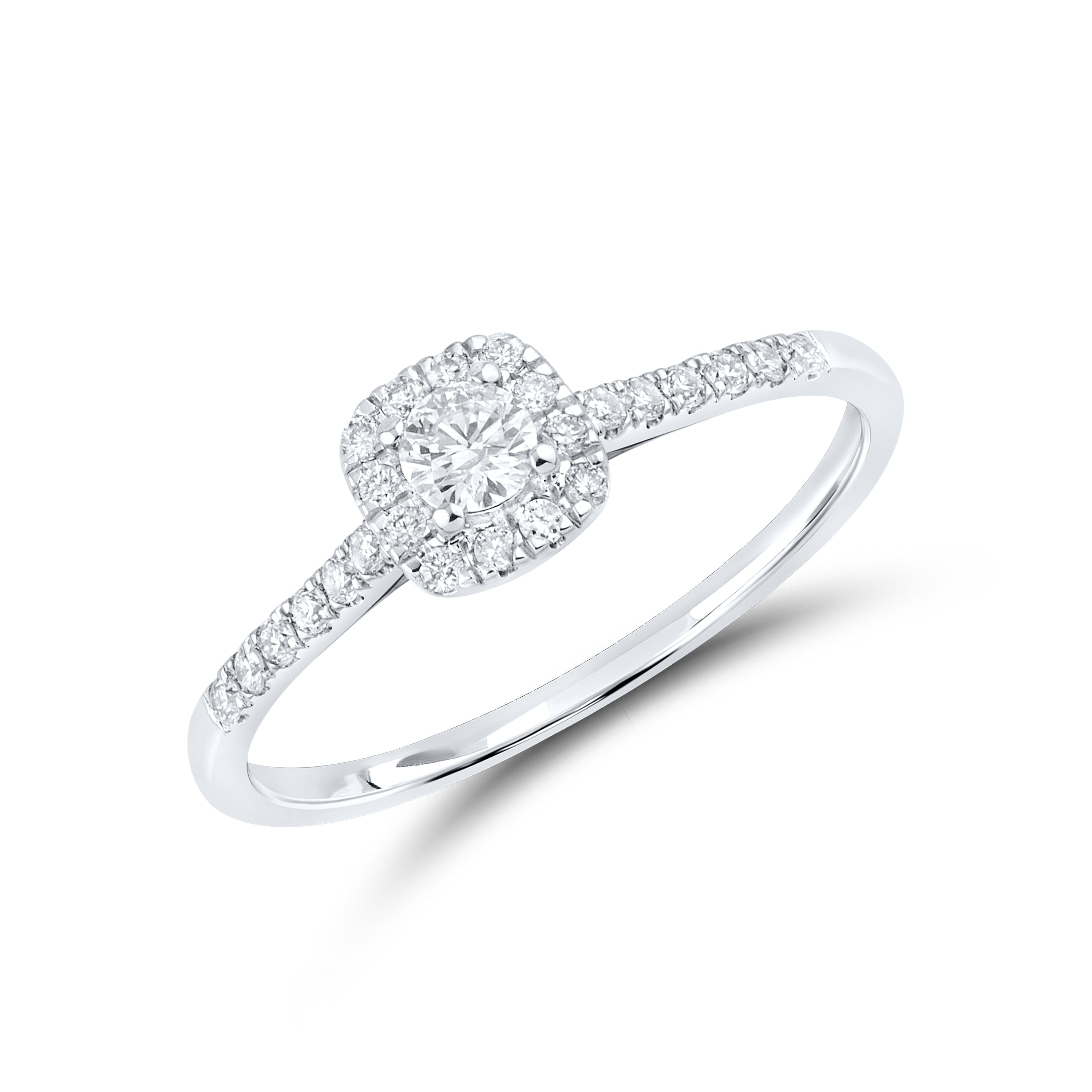 14KT WHITE GOLD 0.49 CTW DIAMOND BRIDAL RING SET