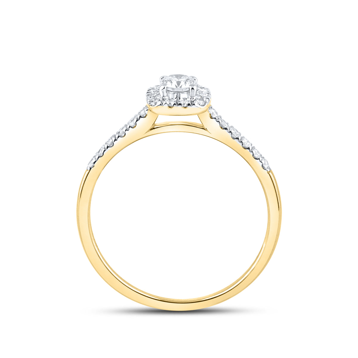 14KT YELLOW GOLD 0.49 CTW DIAMOND BRIDAL RING SET
