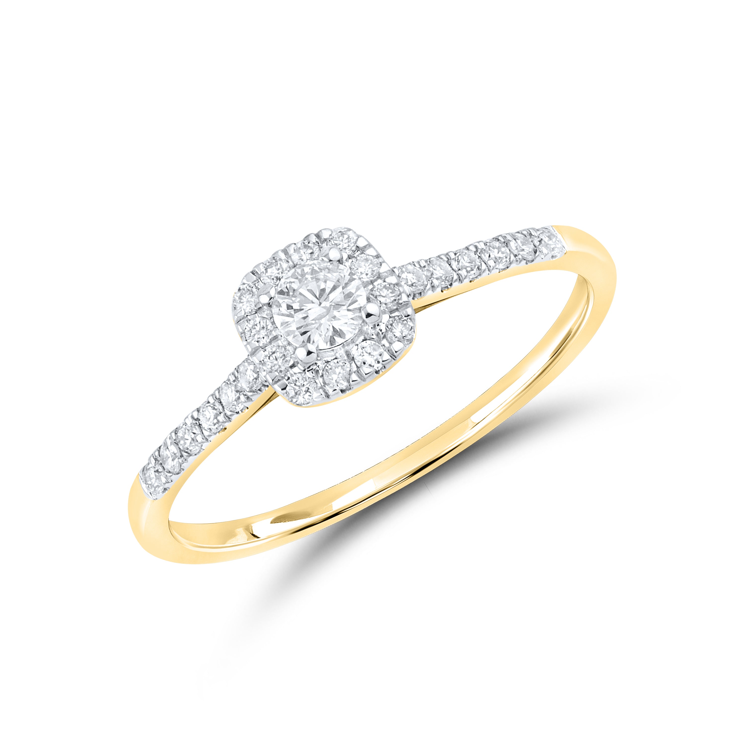 14KT YELLOW GOLD 0.49 CTW DIAMOND BRIDAL RING SET
