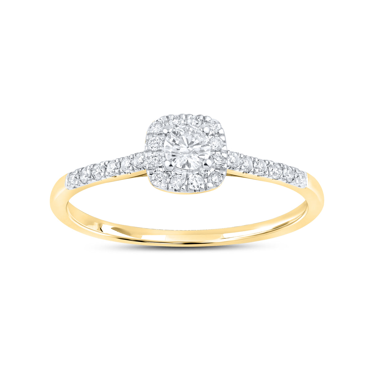 14KT YELLOW GOLD 0.49 CTW DIAMOND BRIDAL RING SET