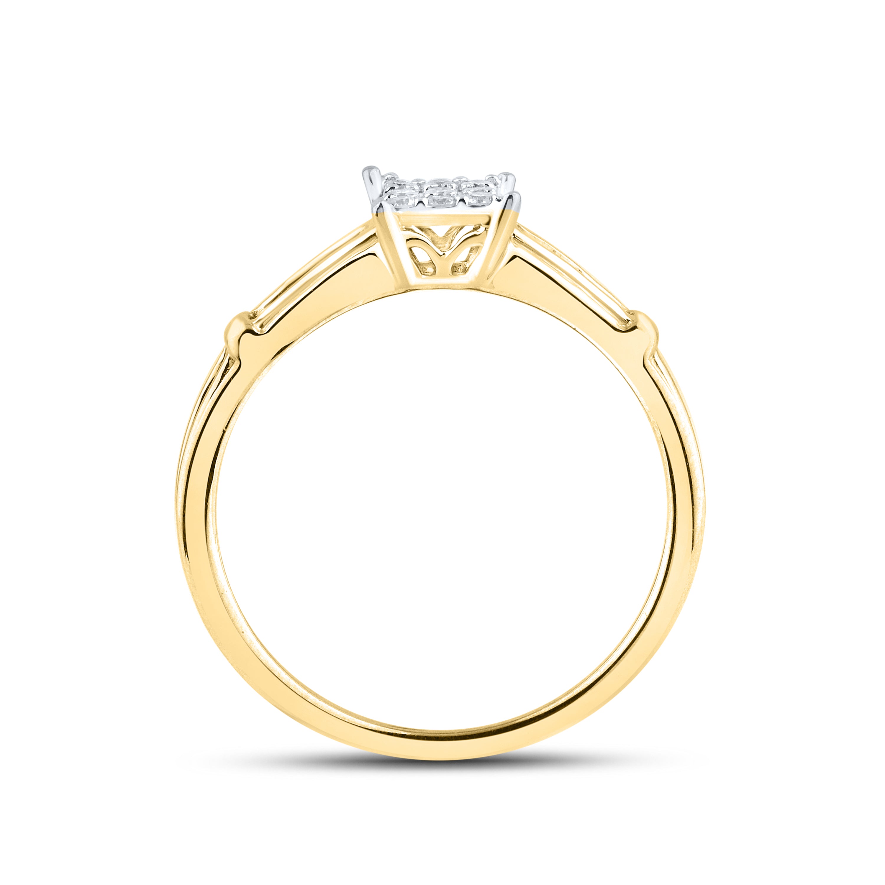 14kt White Gold 0.24 CTW Natural Diamond Bridal Ring Set