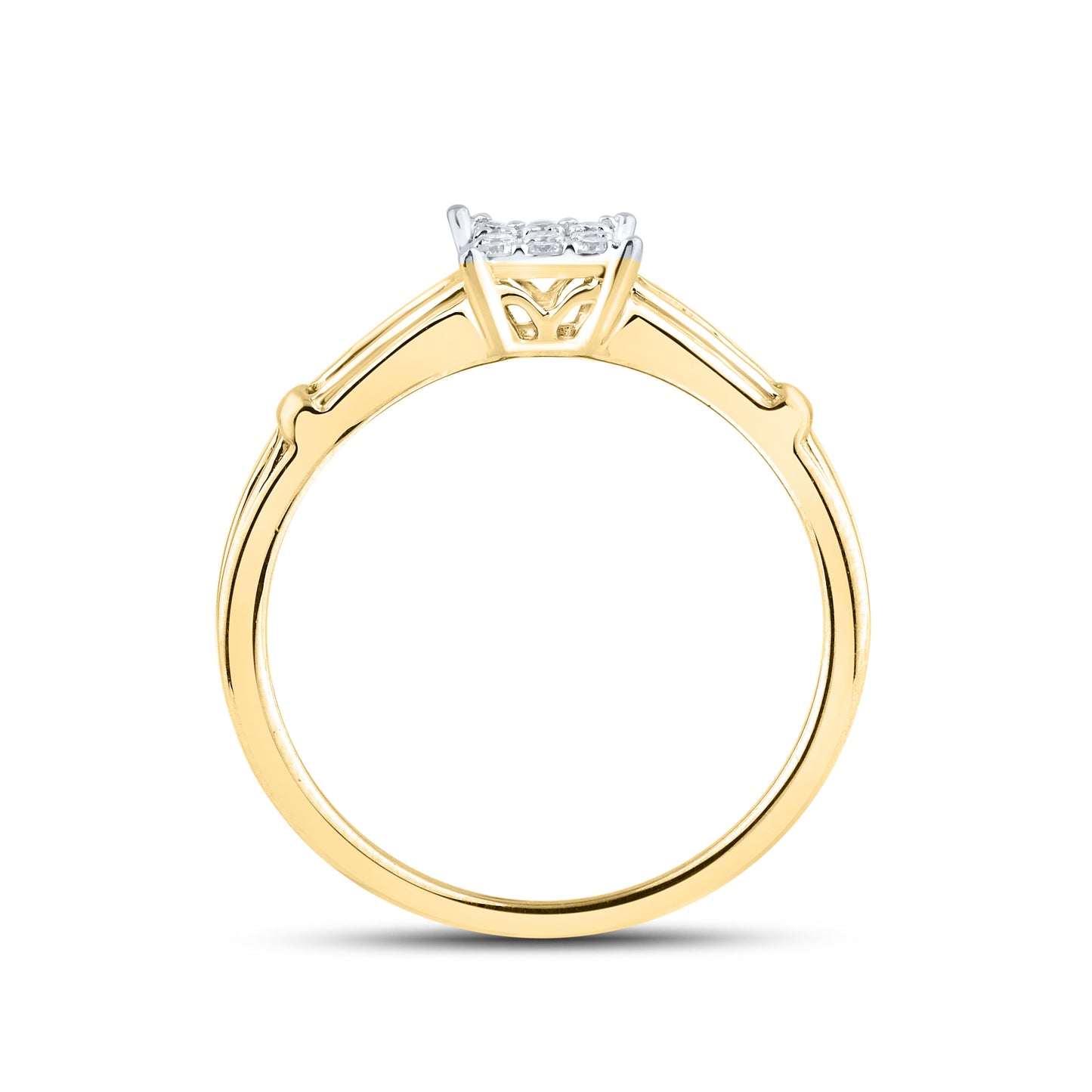14kt White Gold 0.24 CTW Natural Diamond Bridal Ring Set