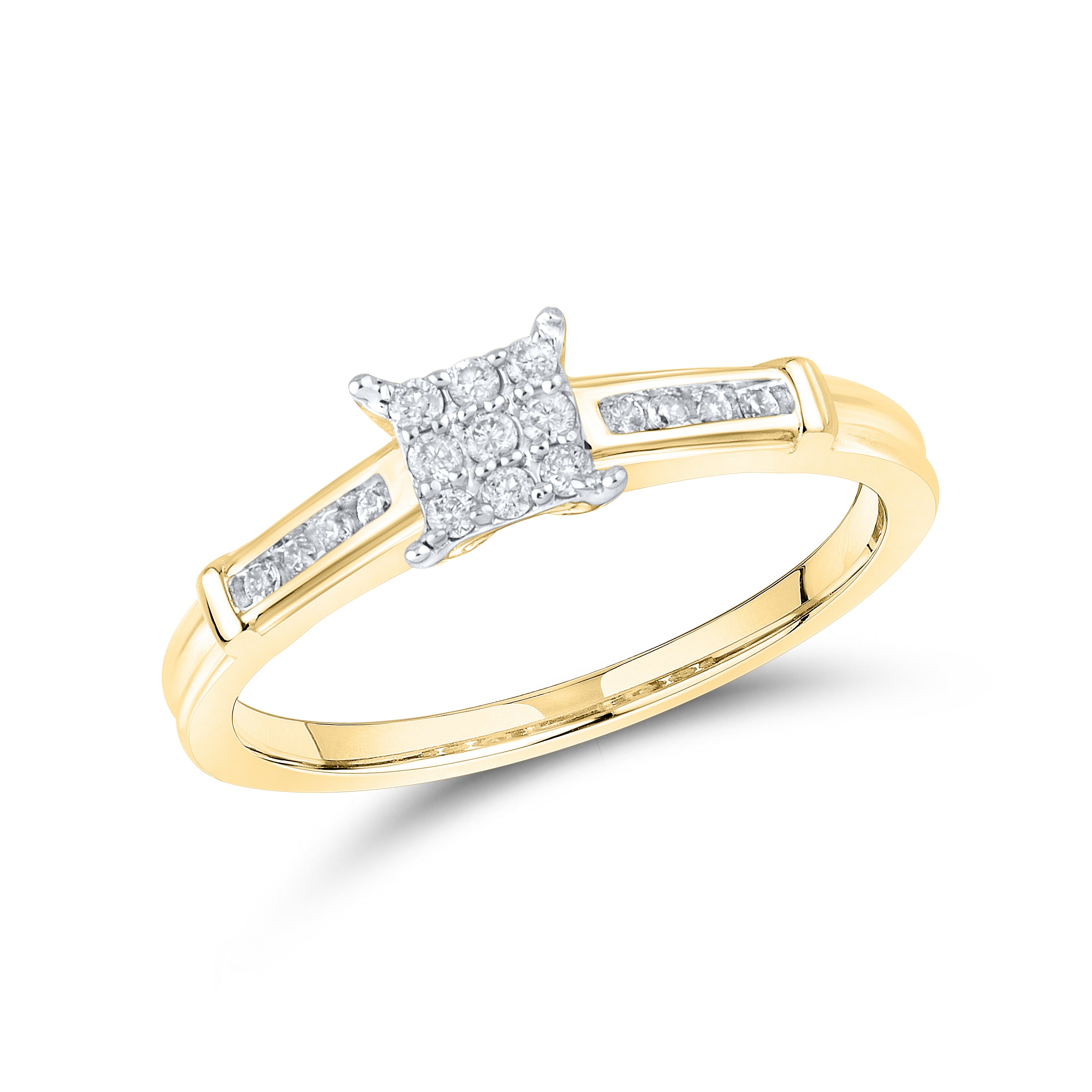 14kt White Gold 0.24 CTW Natural Diamond Bridal Ring Set