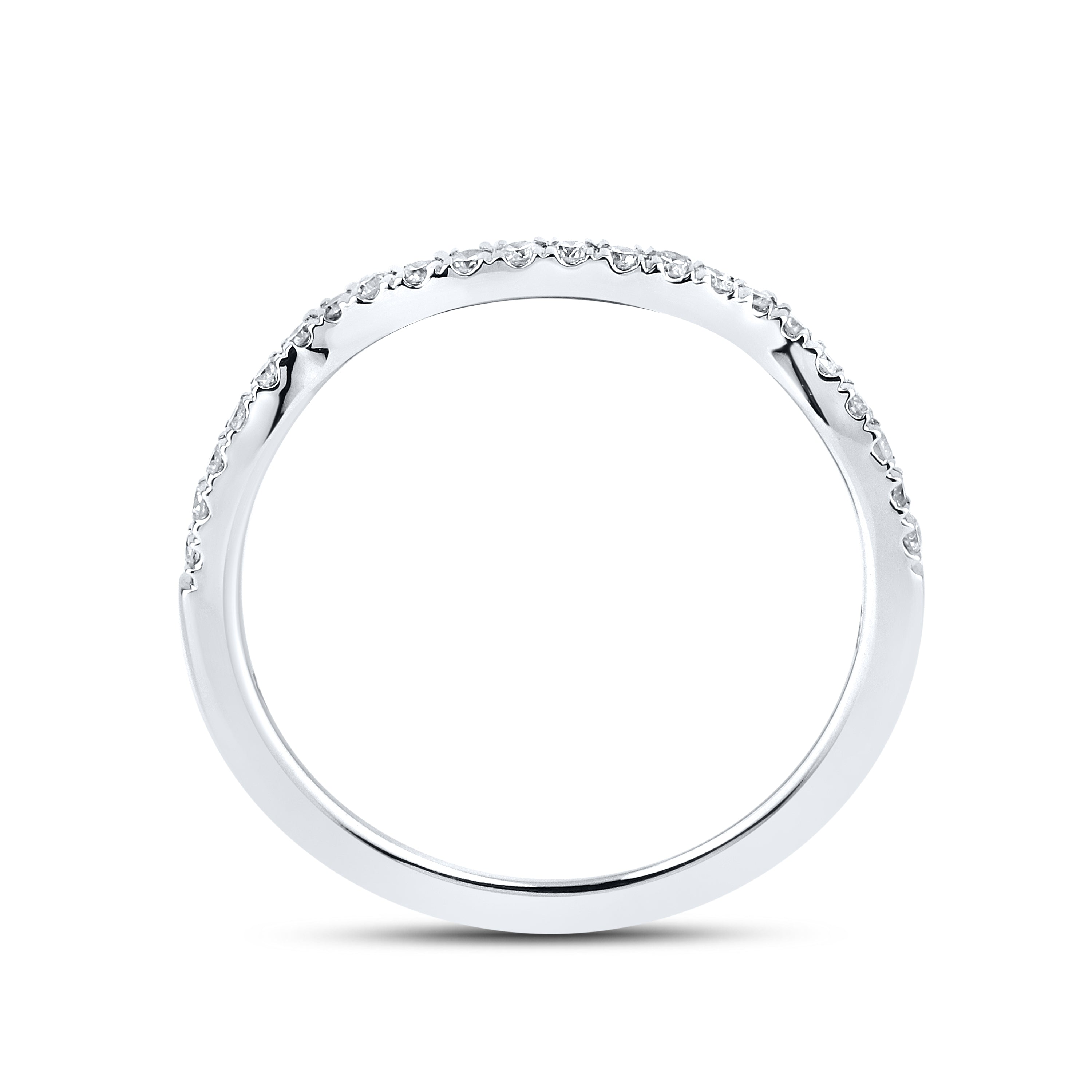 14kt white gold 0.84 CTW Natural Diamond Bridal ring set