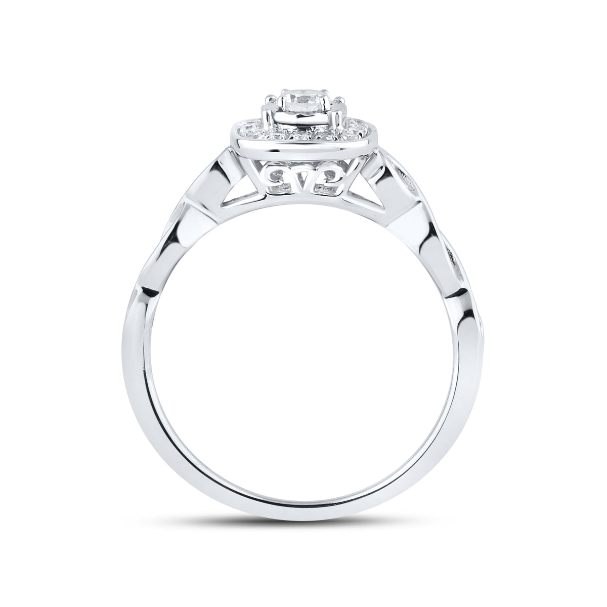 10KT WHITE GOLD 0.33 CTW DIAMOND BRIDAL SET