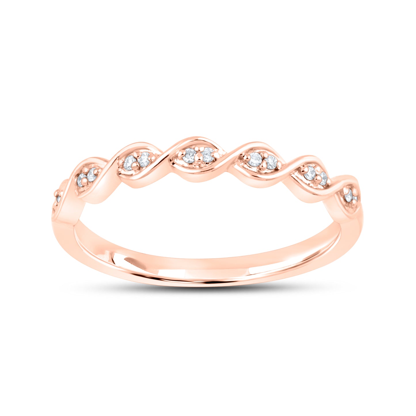 14kt Rose Gold 0.35 CTW lab Diamond Engagement Ring Set