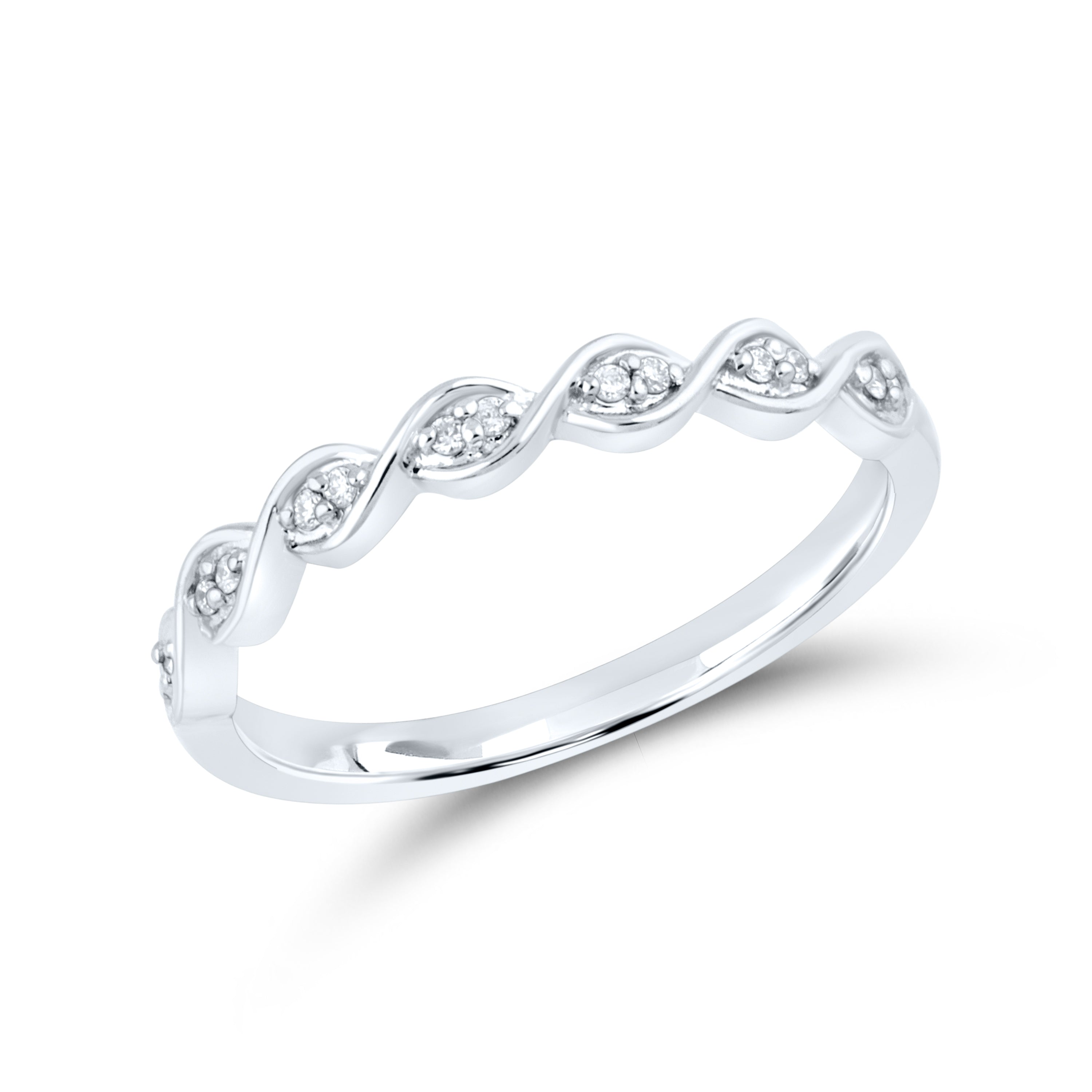 10kt White Gold Ring 0.36 CTW Heart Shape Diamond Bridal Ring Set