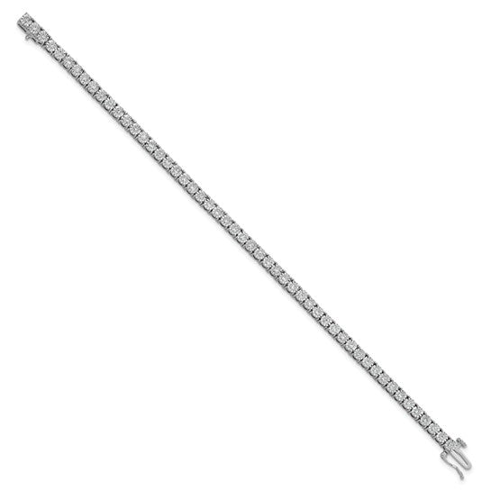 Sterling Silver 1 CTW Lab Grown Diamond VS/SI+ G+ Comp Tennis Bracelet