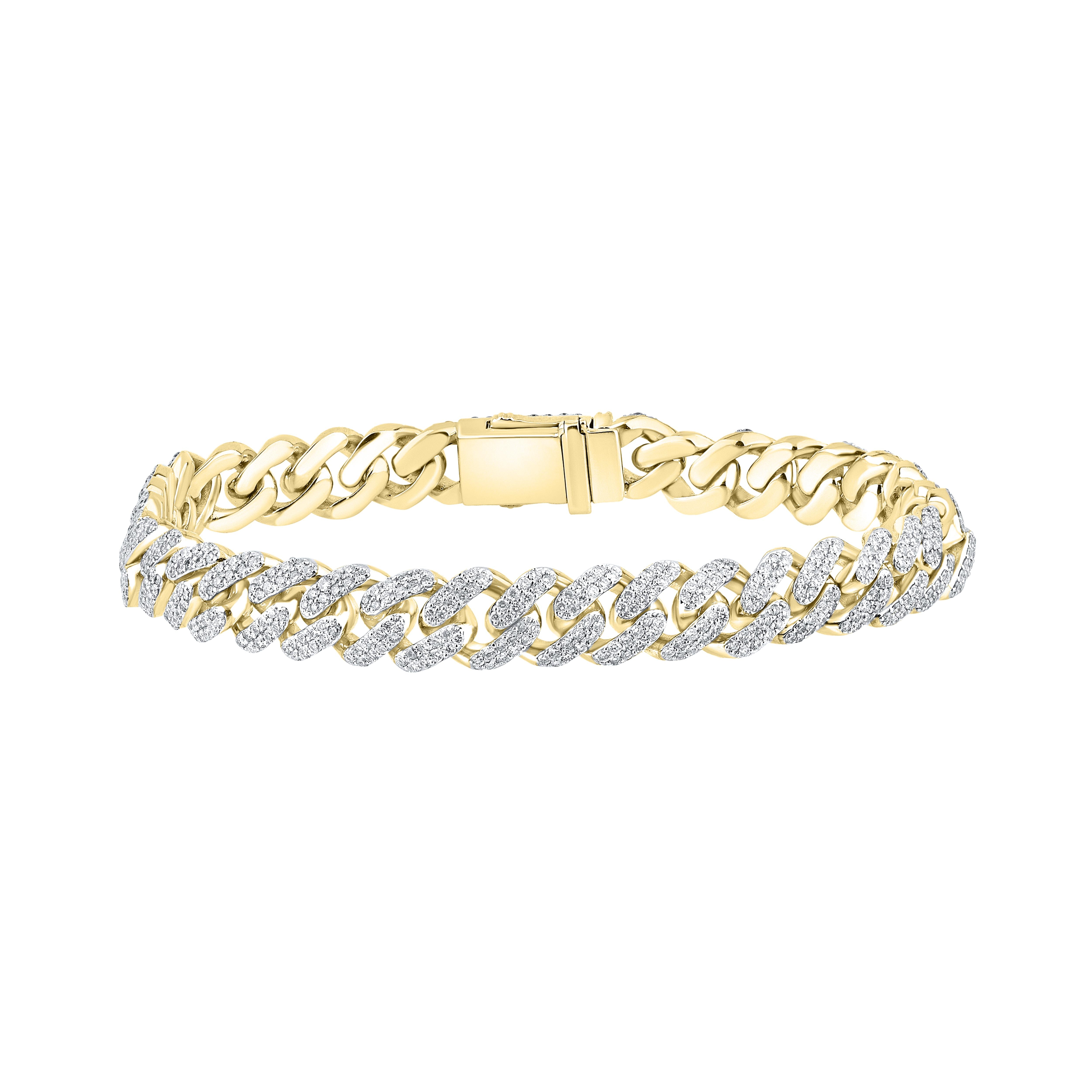 10kt Yellow gold 4.72 CTW Natural Diamond Bracelet