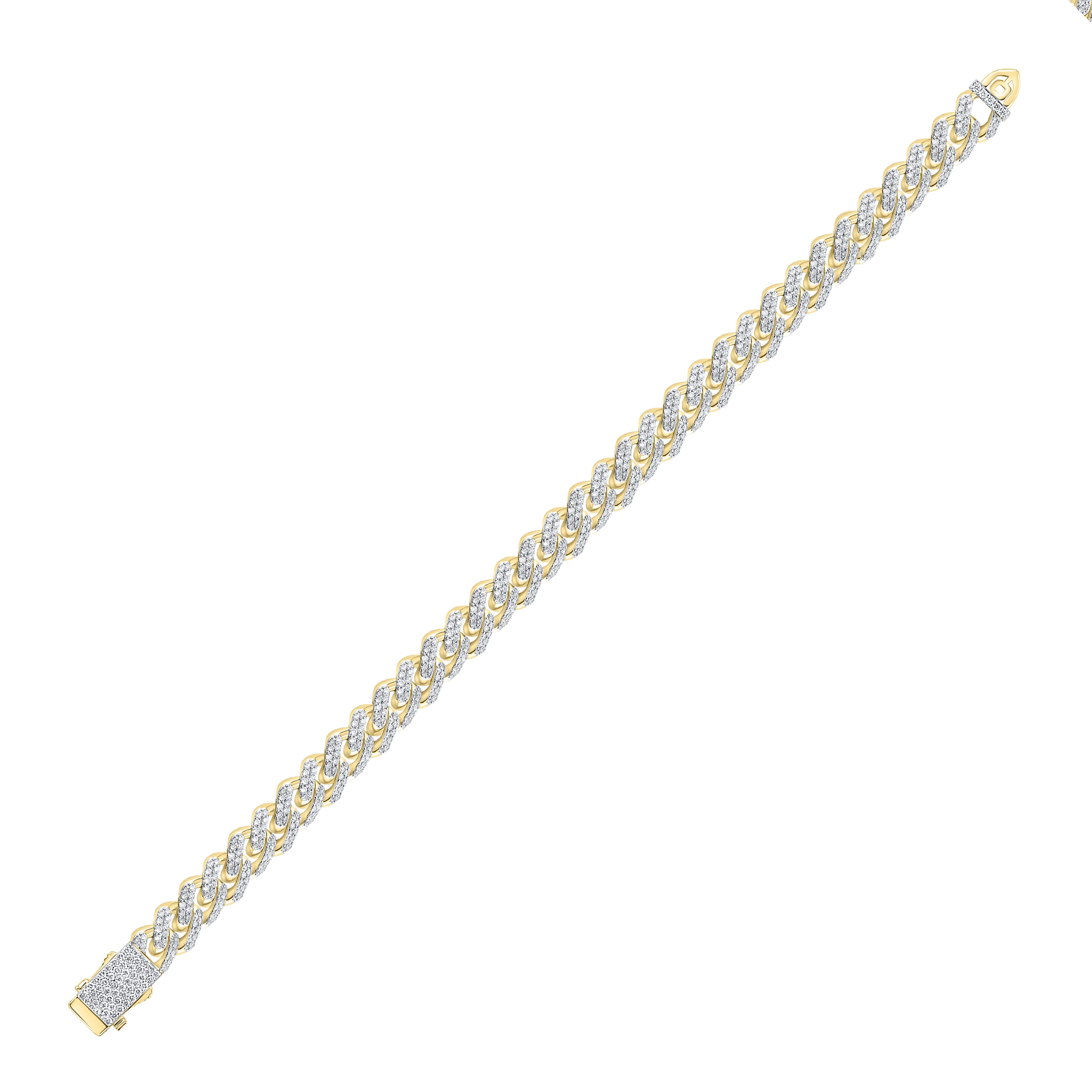 10kt Yellow gold 4.72 CTW Natural Diamond Bracelet