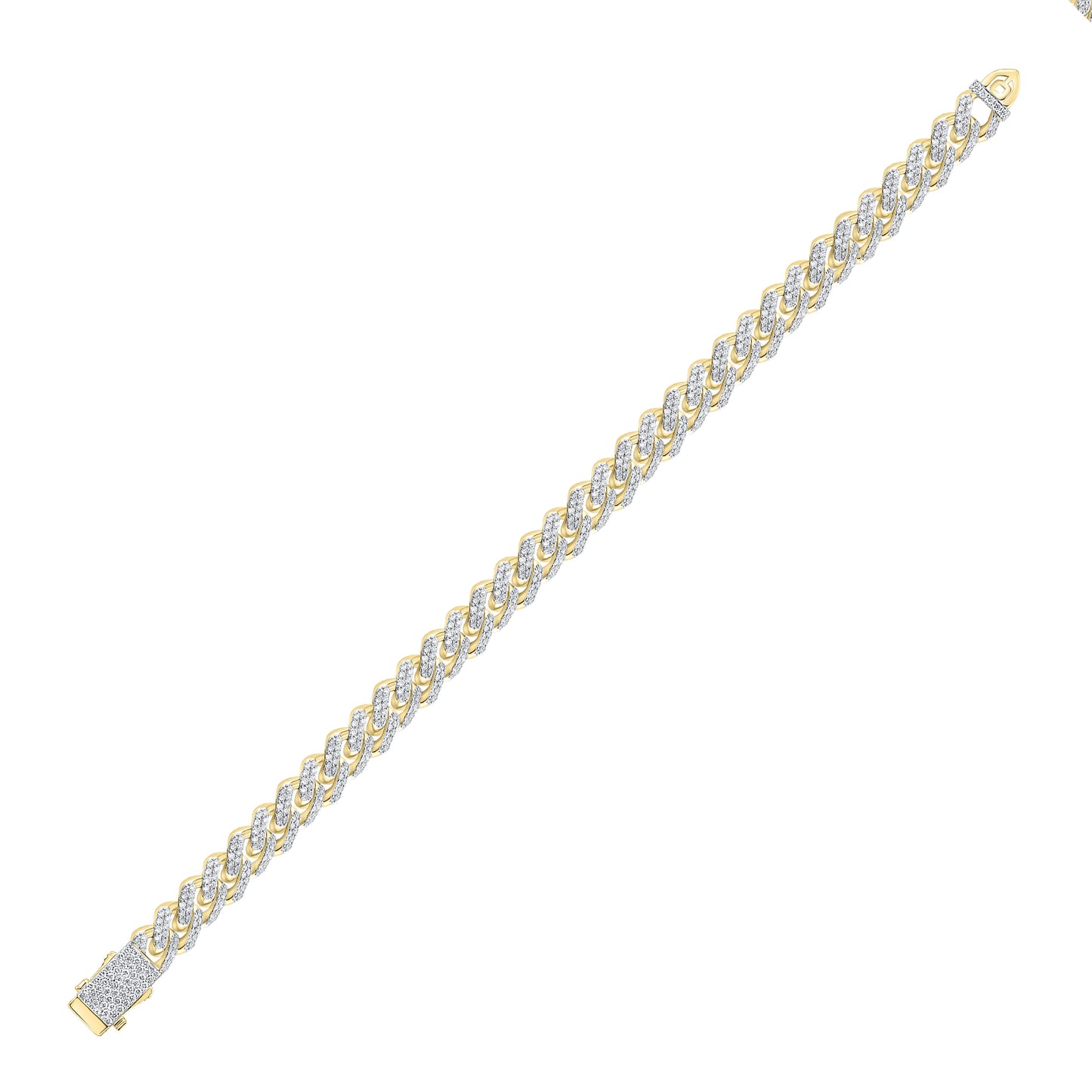 10k Yellow gold 4.72 CTW Natural Diamond Bracelet