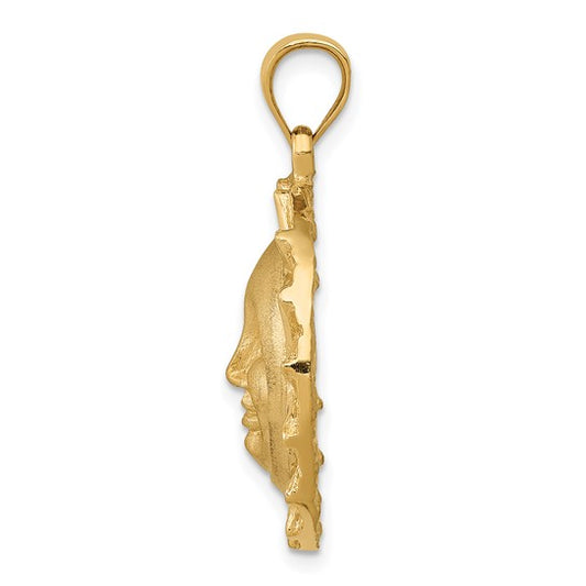 14kt Yellow Gold Sun Charm