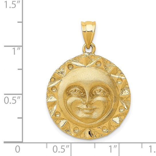 14kt Yellow Gold Sun Charm