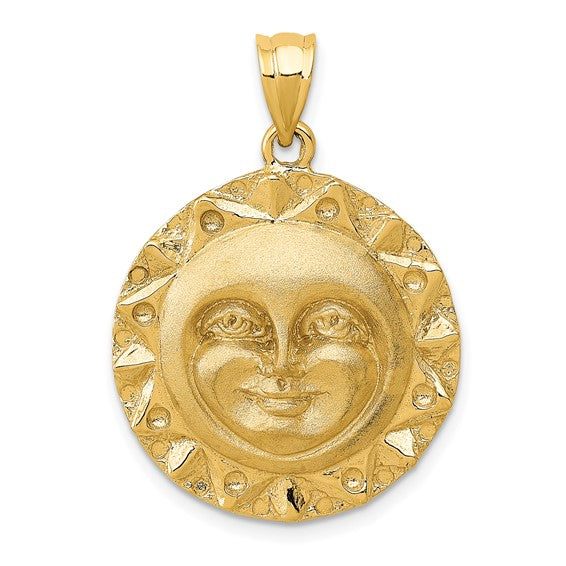 14kt Yellow Gold Sun Charm