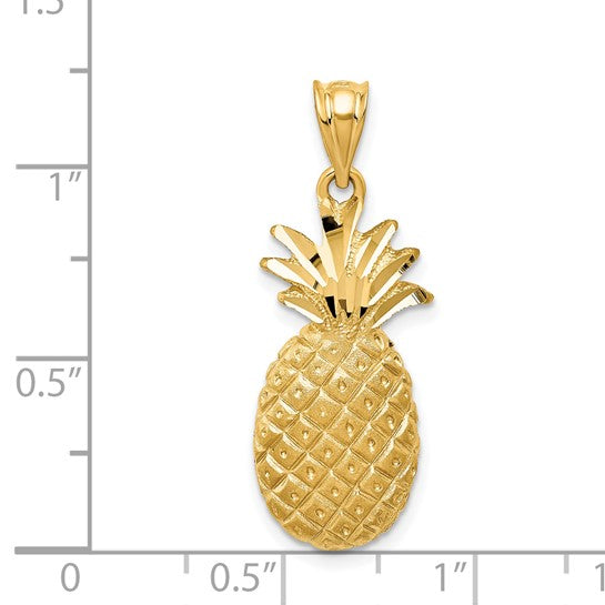 14kt Yellow Gold Pineapple Charm