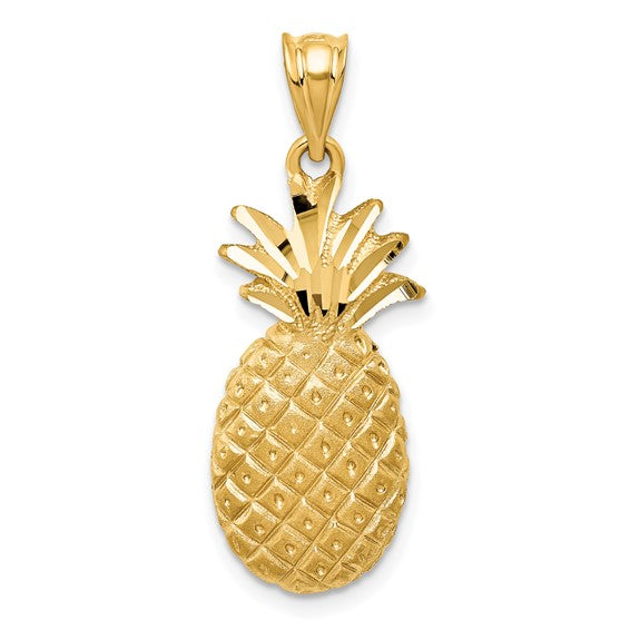 14kt Yellow Gold Pineapple Charm