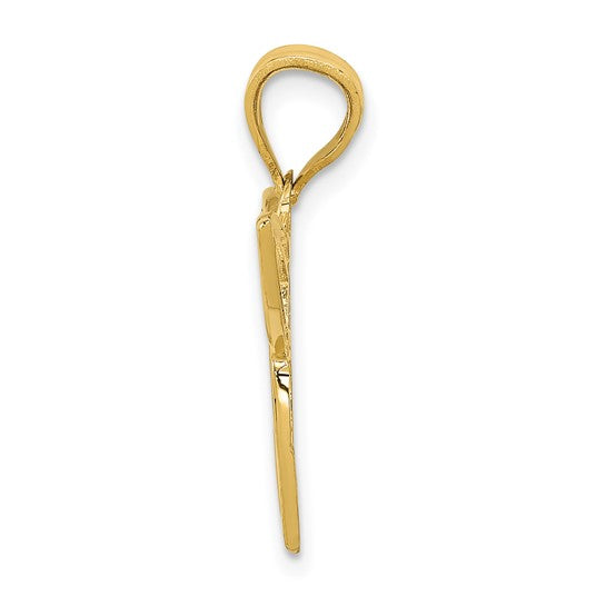 14kt Yellow Gold Trinity Symbol Charm