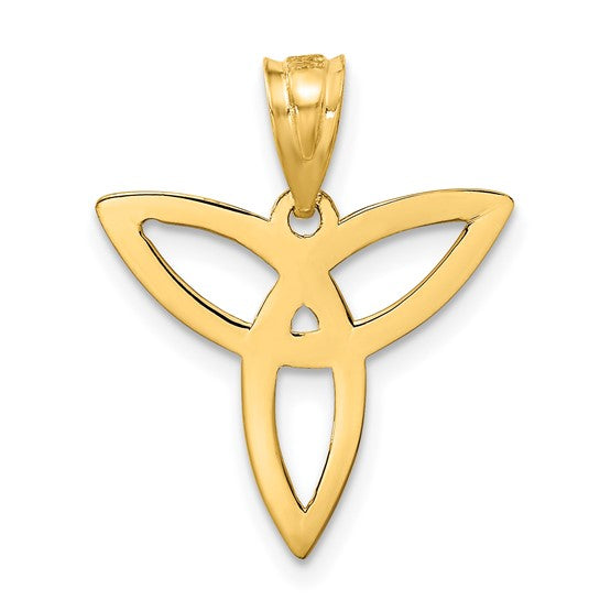 14kt Yellow Gold Trinity Symbol Charm