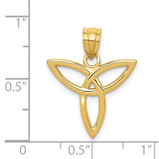 14kt Yellow Gold Trinity Symbol Charm