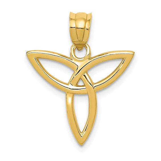 14kt Yellow Gold Trinity Symbol Charm