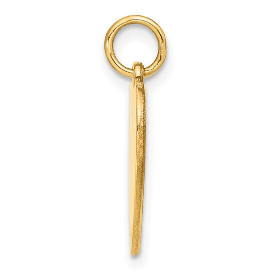 14kt Yellow Gold Flag Heart Charm