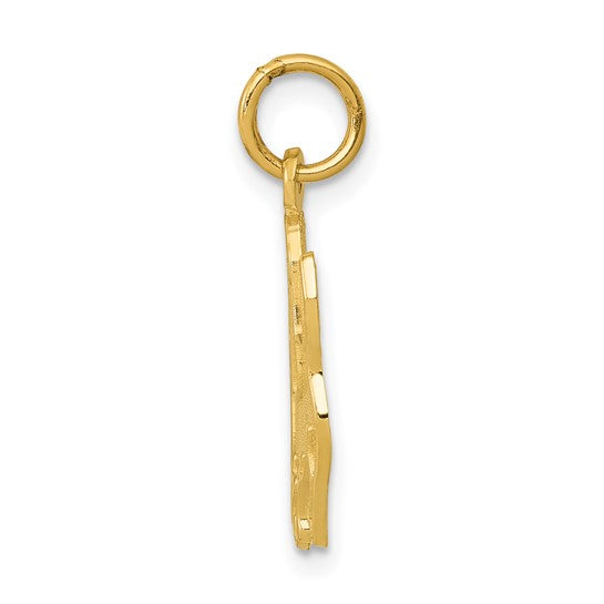 14kt Yellow Gold Dog Charm