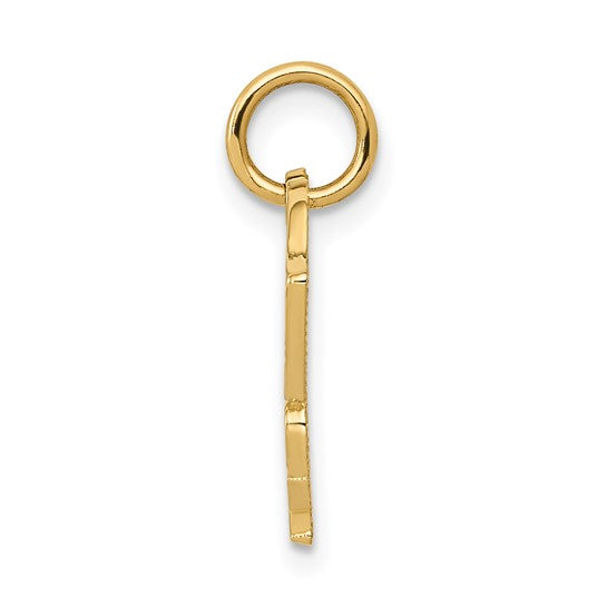 14KT Yellow Gold Racing Flags SPEED FREAK Charm
