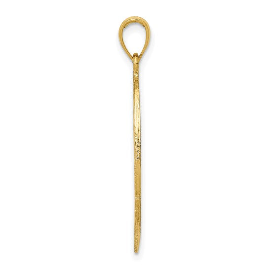 14kt Yellow Gold Large Badge Pendant