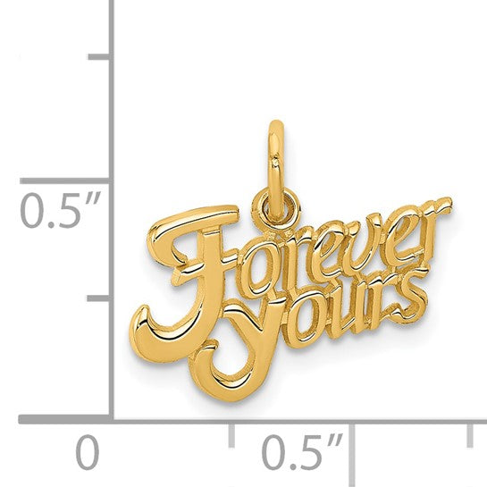 14KT YELLOW GOLD FOREVER YOURS Charm