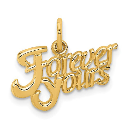 14KT YELLOW GOLD FOREVER YOURS Charm
