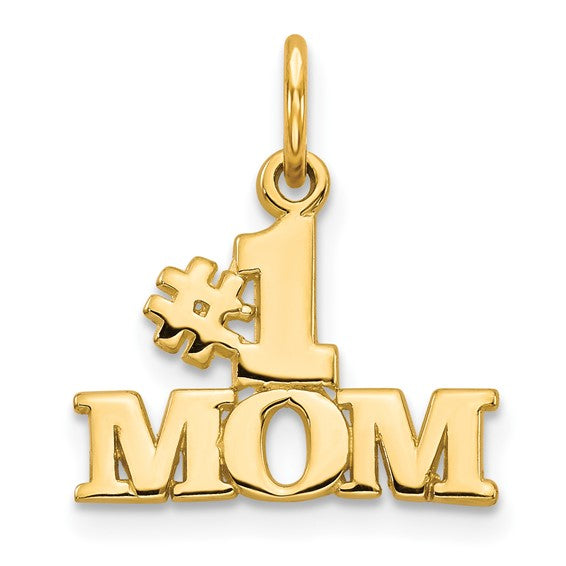 14kt Yellow Gold #1 MOM Charm