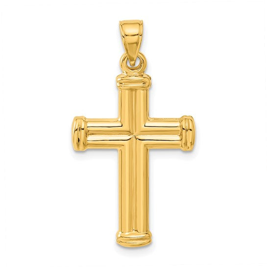 14kt Yellow Gold Hollow Cross Pendant