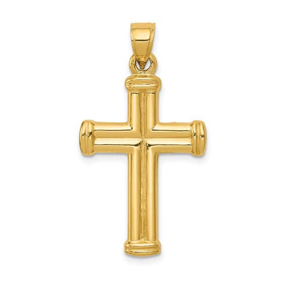 14kt Yellow Gold Hollow Cross Pendant
