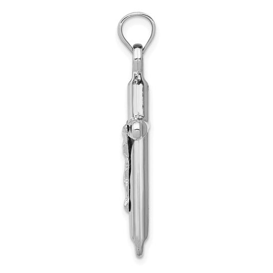 14kt White Gold Crucifix Pendant