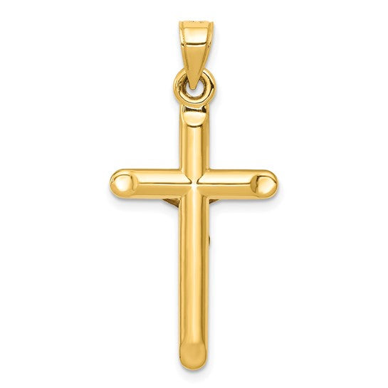 14kt Yellow Gold Hollow Crucifix Pendant