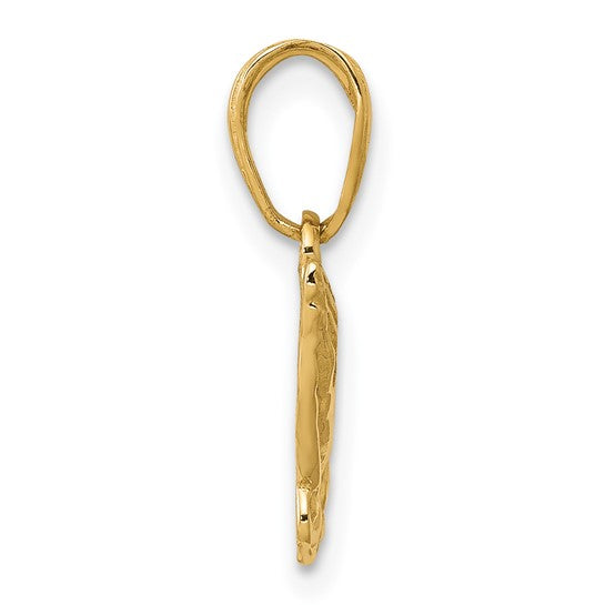 14KT Yellow Gold Praying Hands Pendant