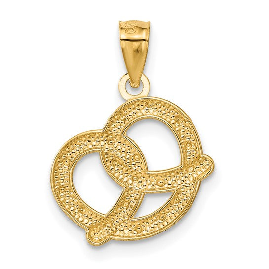 14kt Yellow Gold Pretzel Pendant