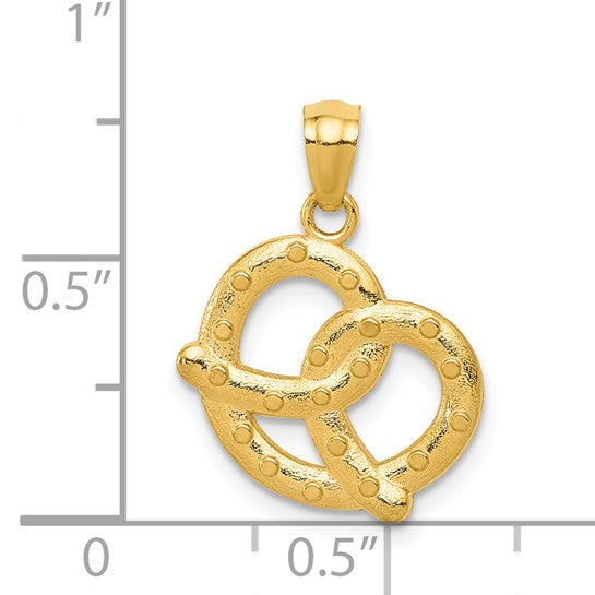 14kt Yellow Gold Pretzel Pendant