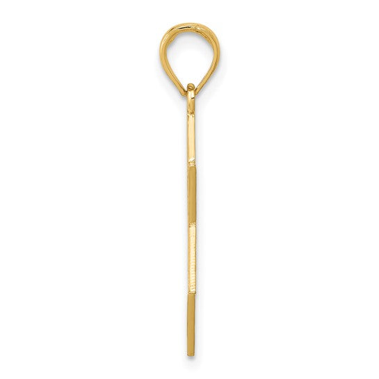 14kt Yellow Gold Star of David w/Menorah Pendant