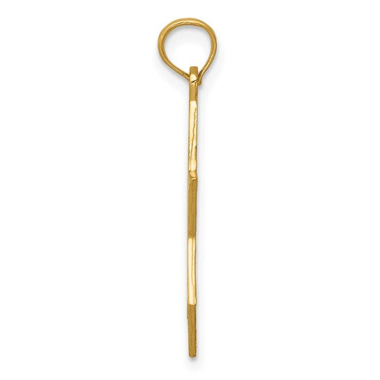 14KT Yellow Gold Star of David Pendant