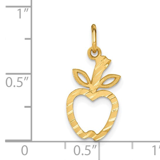 14kt Yellow Gold Apple Charm