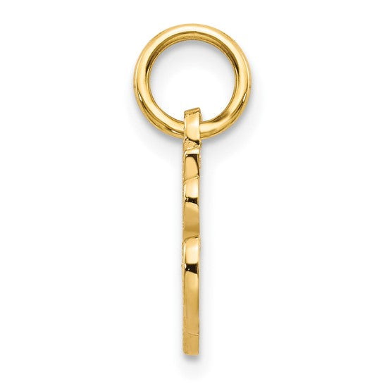 14KT Yellow Gold Script Letter A Initial Charm