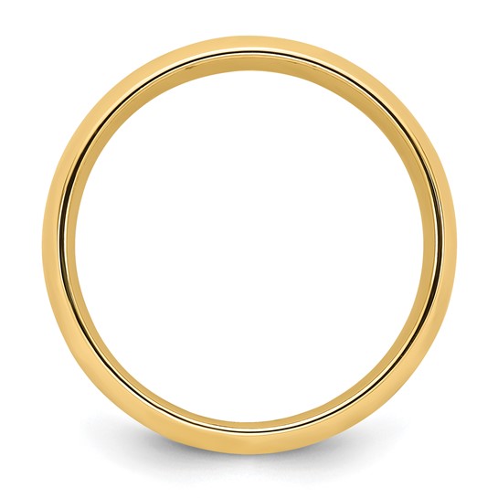 14kt Yellow Gold 5mm Standard Weight Comfort Fit Wedding Band Size 10.5